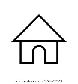 ilustración de diseño vectorial del símbolo del hogar