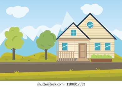 House and home template for Modern Real Estate company that building house, home, architectural, design, corporate branding identity - vector illustration Eps 10.