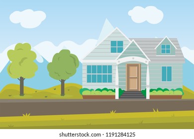 House and home template for Modern Real Estate company that building house, home, architectural, design, corporate branding identity - vector illustration Eps 10.