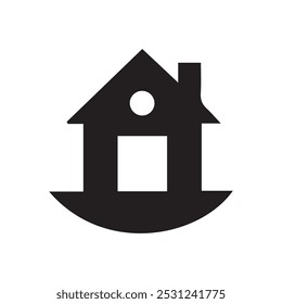 Ícone de vetor de casa, Ícone de sinal de casa, Modelo de ícone de imóveis, Ícone de vetor plano de imóveis para aplicativos e sites