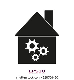 house, housing, icon, vector illustration, eps10