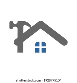 House and Hummer Logo Repair and Build House Symbol