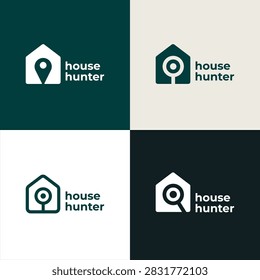 House Hunter Logo Template Design