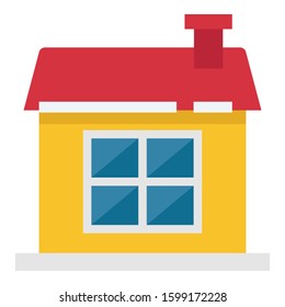 
house, hut Color Vector icon which can be easily modified or edit
