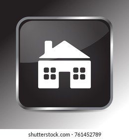 House icon 3d, for Internet icon and application icon. Vector eps 10.