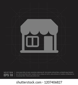 house icon - Black Creative Background - Free vector icon