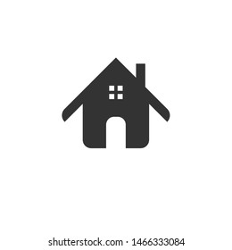 House Icon black . sign design flat style. design. symbol. web. vector Illustrator. on white background