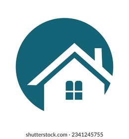 a house icon in a circle