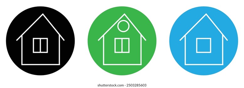 Colección de icono de casa. Vector de icono de casa eps 10.