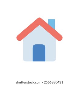 House icon color. Home vector illustration