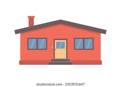 House icon. Color silhouette. Front view. Vector simple flat graphic illustration. Isolated object on a white background. Isolate.