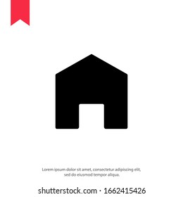 diseño de icono de casa, ilustración vectorial