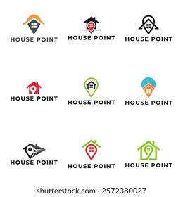 House icon design vector template. Home icon.