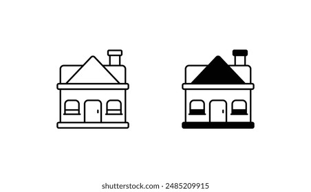 Diseño del icono de la casa con el fondo blanco