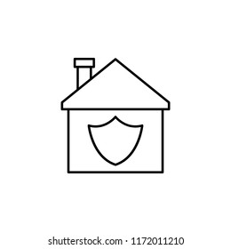 house in icon. Element of building and landmark outline icon for mobile concept and web apps. Thin line house in icon can be used for web and mobile