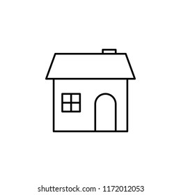 house icon. Element of building and landmark outline icon for mobile concept and web apps. Thin line house icon can be used for web and mobile