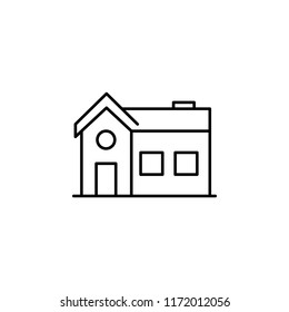 house icon. Element of building and landmark outline icon for mobile concept and web apps. Thin line house icon can be used for web and mobile