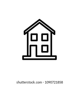 house icon. Element of building icon for mobile concept and web apps. Detailed house icon can be used for web and mobile on white background