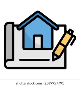 House Icon Element For Design