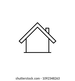 house icon. Element of simple travel icon for mobile concept and web apps. Thin line house icon can be used for web and mobile on white background