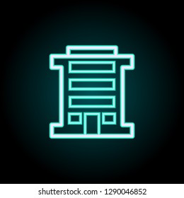 House icon. Elements of Buildings in neon style icons. Simple icon for websites, web design, mobile app, info graphics
