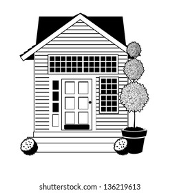 House icon. EPS 10 vector, grouped for easy editing. No open shapes or paths.