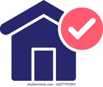 House Icon Fill Vector Illustration