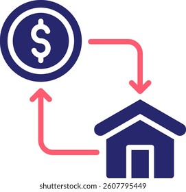 House Icon Fill Vector Illustration