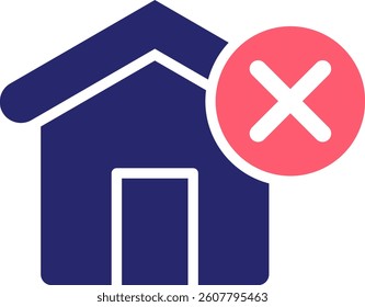 House Icon Fill Vector Illustration