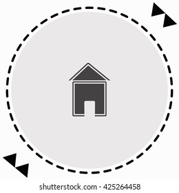 House icon Flat Design. Isolated Illustration.