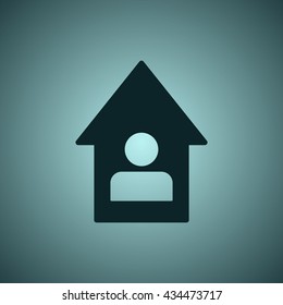House Icon, flat design style