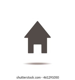 House icon, flat design style