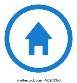 House icon, flat design style