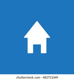 House icon, flat design style