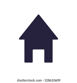 House icon, flat design style