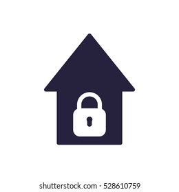 House icon, flat design style