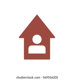 House Icon, flat design style