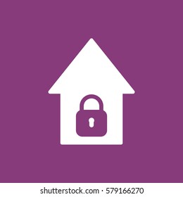 House icon, flat design style