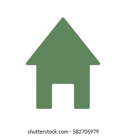 House icon, flat design style