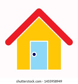 house icon. flat illustration of house vector icon for web