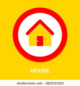 icono de la casa. ilustración plana del icono vectorial de casa para web