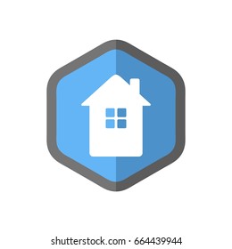 House icon flat illustration vector