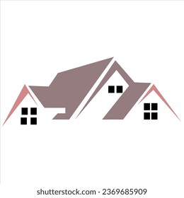 house icon in flat style. home vector illustration on isolated background. colorful cottage houses. flat style modern buildings. house vector logo image. 3d home icon graphic