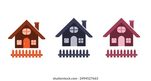 Icono de la casa en estilo plano. Ilustración vectorial casera sobre fondo aislado. Concepto de negocio de signo de edificio de apartamentos.