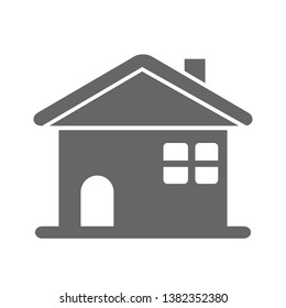 House icon flat style vector illustration.