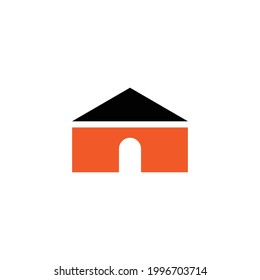 house icon flat in two color