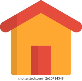 House Icon Flat Vector Illustration