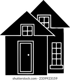 Icono de la casa en glifo 