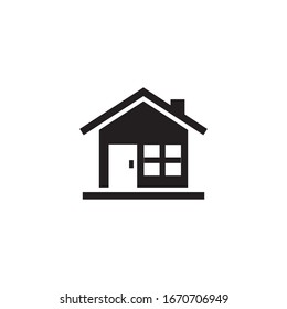 house icon glyph style, vector illustration
