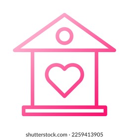 icono de casa gradiente estilo rojo ilustración valentina elemento vector y símbolo perfecto. Signo de icono de la colección moderna para la web.